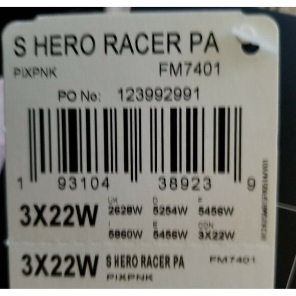 Reebok Womens Hero Racer Back Sports Bra Sz 3X 22W Medium Impact Pink NWT - Picture 7 of 7